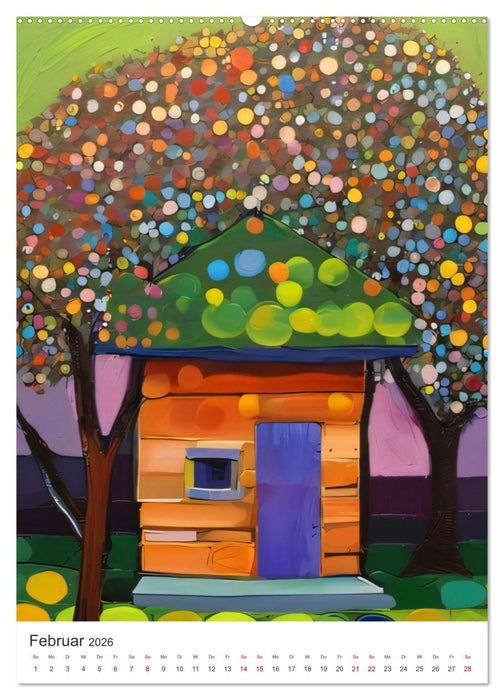 Gartenlandschaften - Ki trifft Natur (CALVENDO Wandkalender 2026)