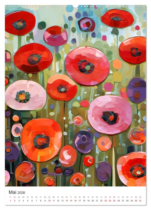 Gartenlandschaften - Ki trifft Natur (CALVENDO Wandkalender 2026)