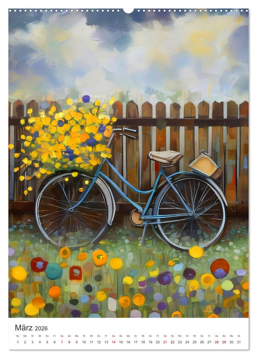 Gartenlandschaften - Ki trifft Natur (CALVENDO Premium Wandkalender 2026)