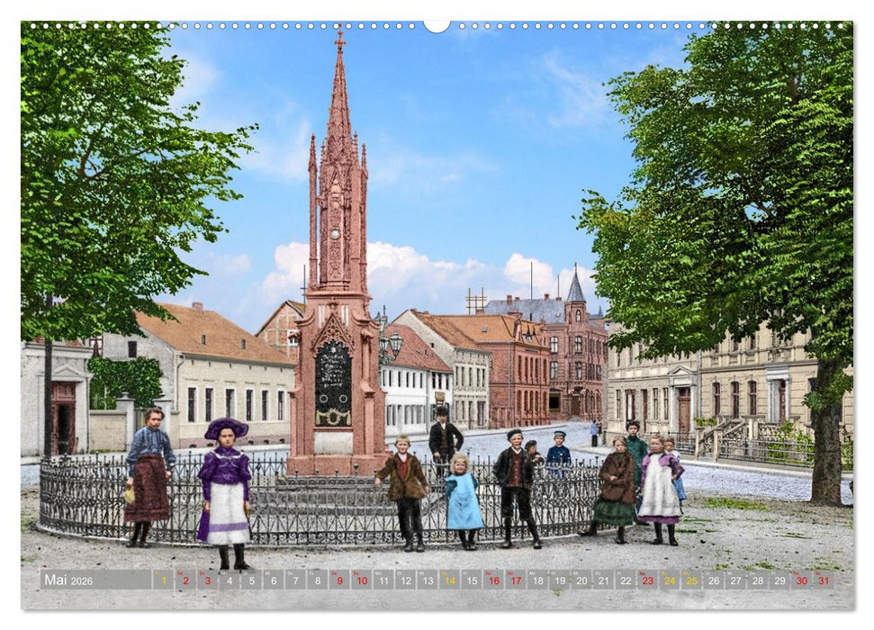 Altmark um 1900 - Orte zur Kaiserzeit in Farbe – kolorierte Fotografien (CALVENDO Wandkalender 2026)