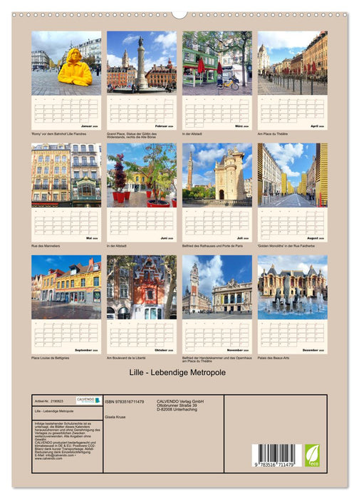 Lille - Lebendige Metropole (CALVENDO Premium Wandkalender 2026)