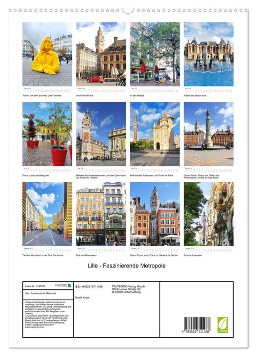 Lille - Faszinierende Metropole (CALVENDO Premium Wandkalender 2026)