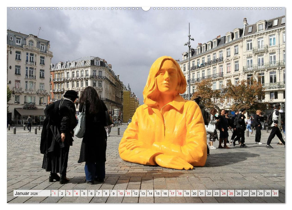 Lille - Charmante Metropole in Nordfrankreich (CALVENDO Premium Wandkalender 2026)