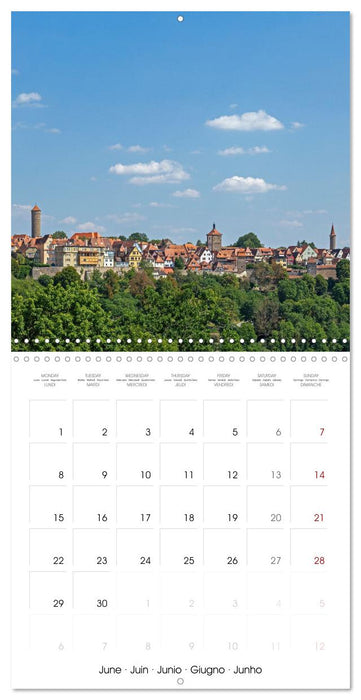 Rothenburg ob der Tauber - Medieval town in Germany (CALVENDO Monthly Calendar 2026)