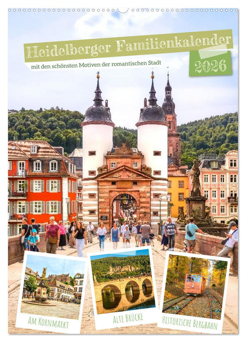 Heidelberger Familienkalender (CALVENDO Wandkalender 2026)