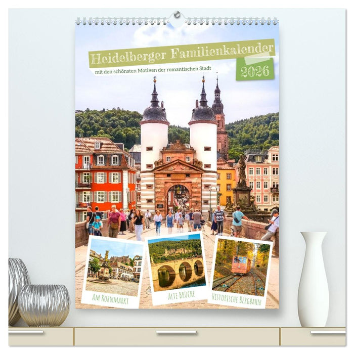 Heidelberger Familienkalender (CALVENDO Premium Wandkalender 2026)