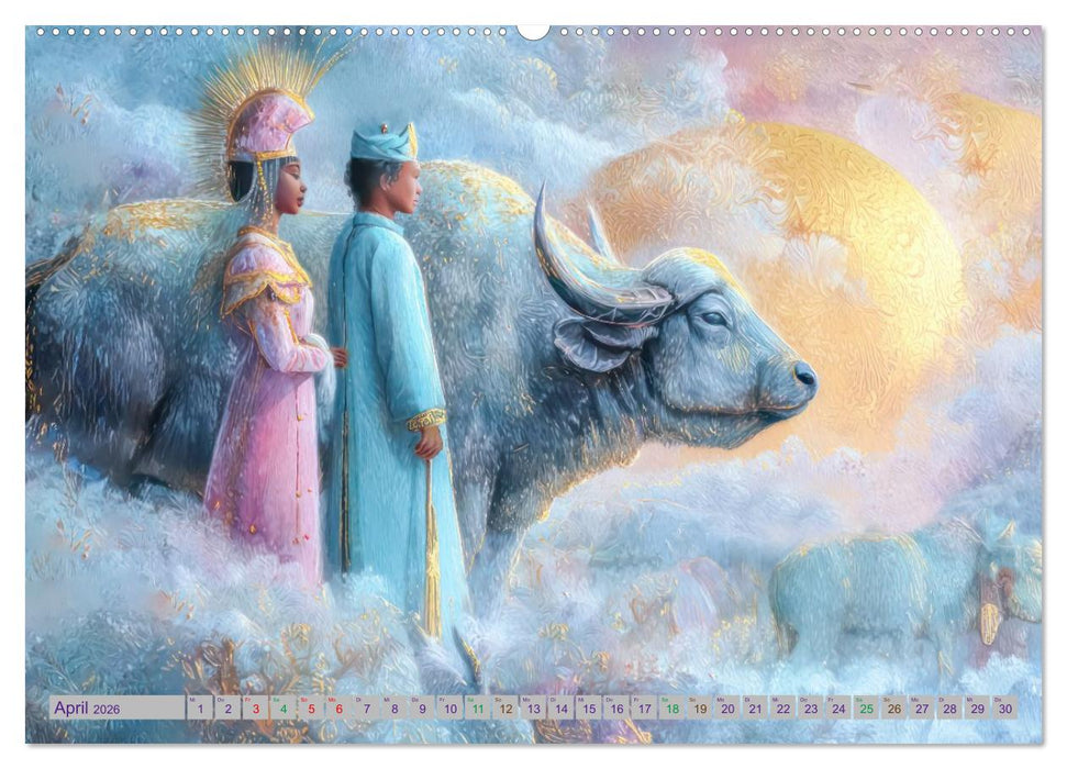 Traumhafte Sphären - Mensch und Tier in Symbiose (CALVENDO Wandkalender 2026)