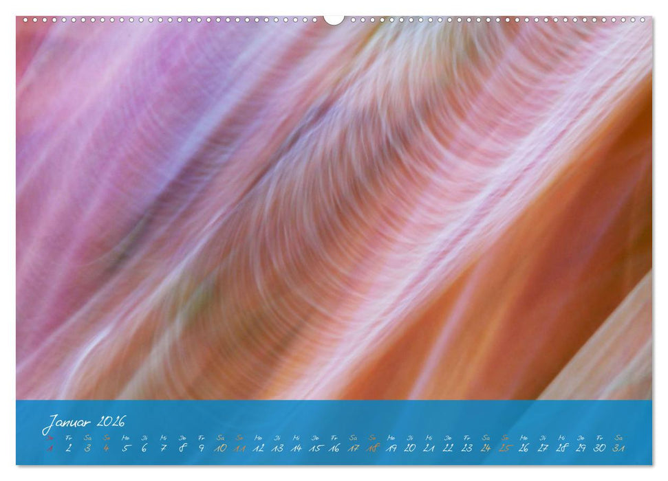 Natur abstrakt Farben und Strukturen (CALVENDO Wandkalender 2026)