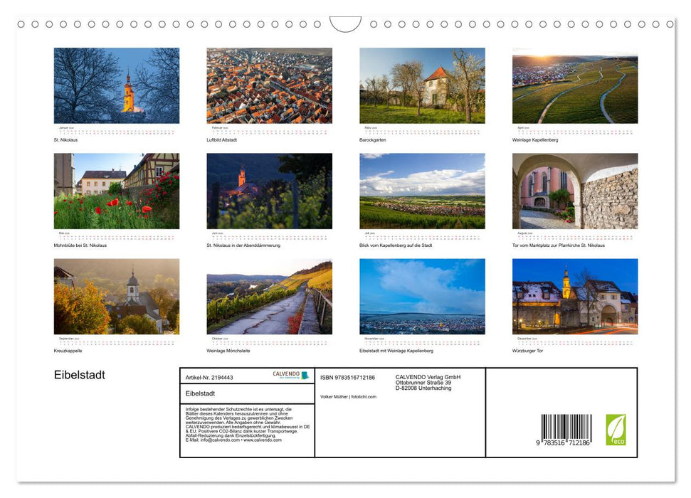 Eibelstadt (CALVENDO Wandkalender 2026)