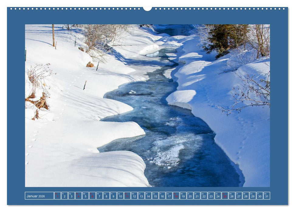 Es fließt die Saalach (CALVENDO Wandkalender 2026)