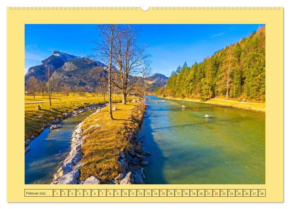 Es fließt die Saalach (CALVENDO Premium Wandkalender 2026)