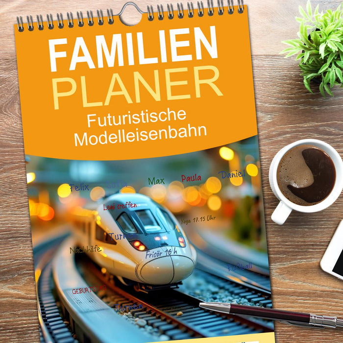 Futuristische Modelleisenbahn (CALVENDO Familienplaner 2026)