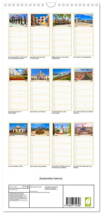 Zauberhaftes Valencia (CALVENDO Familienplaner 2026)