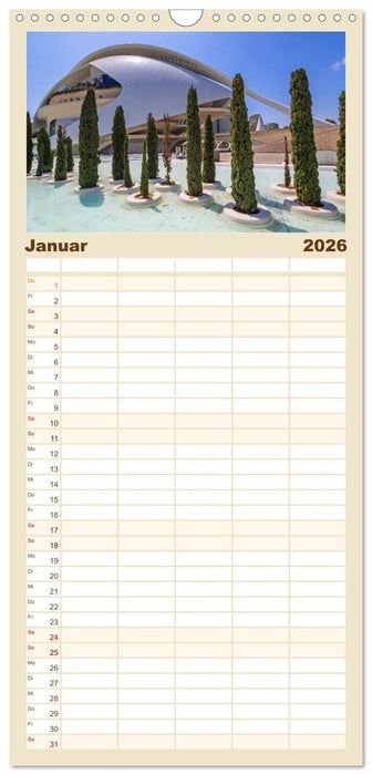 Zauberhaftes Valencia (CALVENDO Familienplaner 2026)