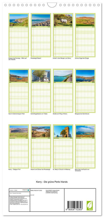 Kerry - Die grüne Perle Irlands (CALVENDO Familienplaner 2026)