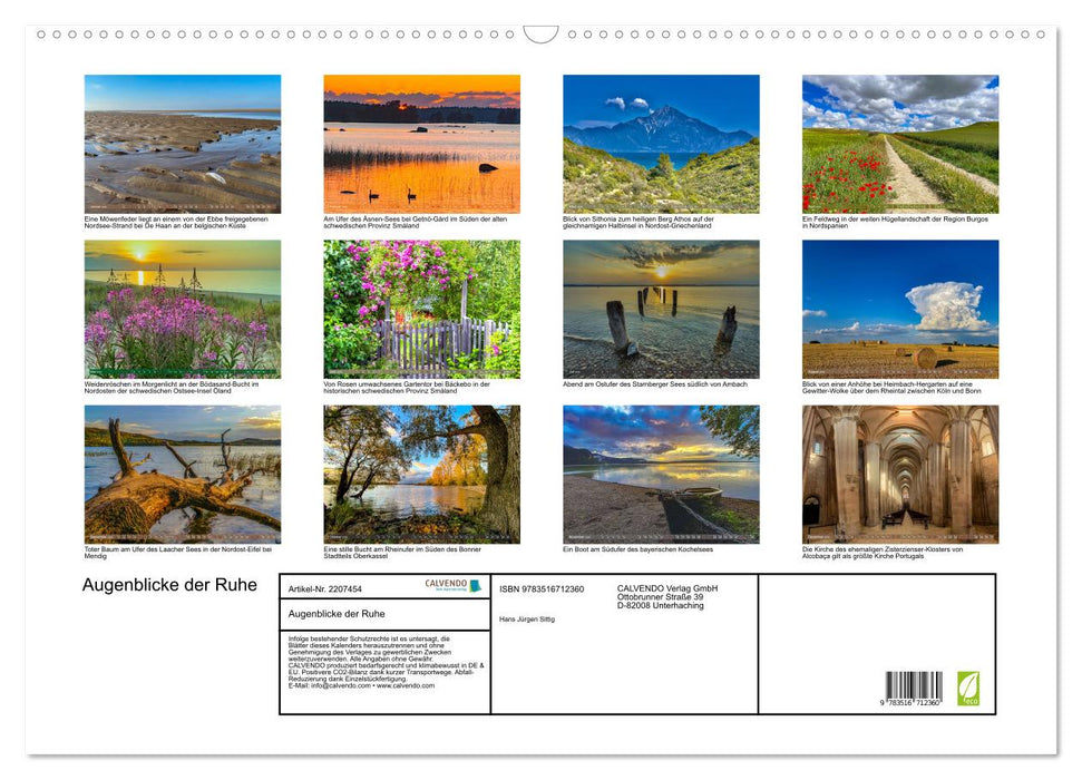 Augenblicke der Ruhe (CALVENDO Wandkalender 2026)