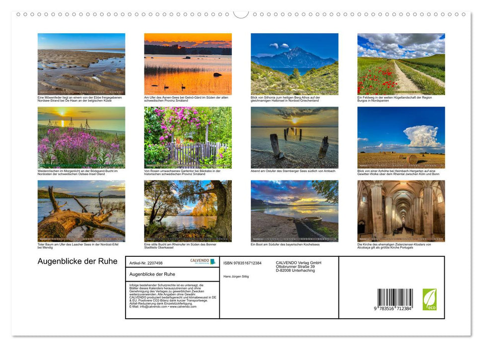 Augenblicke der Ruhe (CALVENDO Premium Wandkalender 2026)