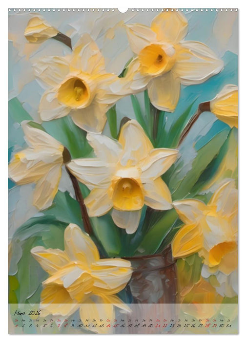 Farbige Blütenträume - Ein Kalender voller Inspiration (CALVENDO Wandkalender 2026)