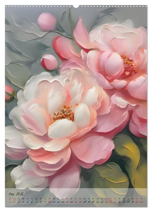 Farbige Blütenträume - Ein Kalender voller Inspiration (CALVENDO Wandkalender 2026)