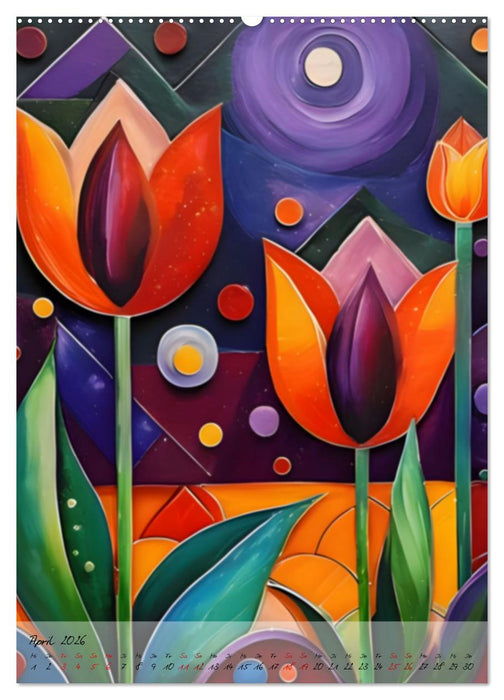 Farbige Blütenträume - Ein Kalender voller Inspiration (CALVENDO Premium Wandkalender 2026)