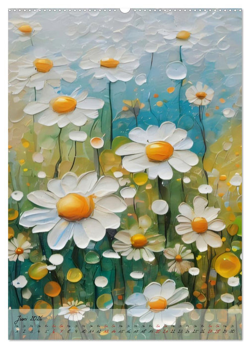 Farbige Blütenträume - Ein Kalender voller Inspiration (CALVENDO Premium Wandkalender 2026)