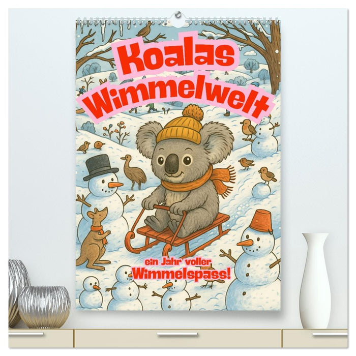 Koalas Wimmelwelt ein Jahr voller Wimmelspass! (CALVENDO Premium Wandkalender 2026)