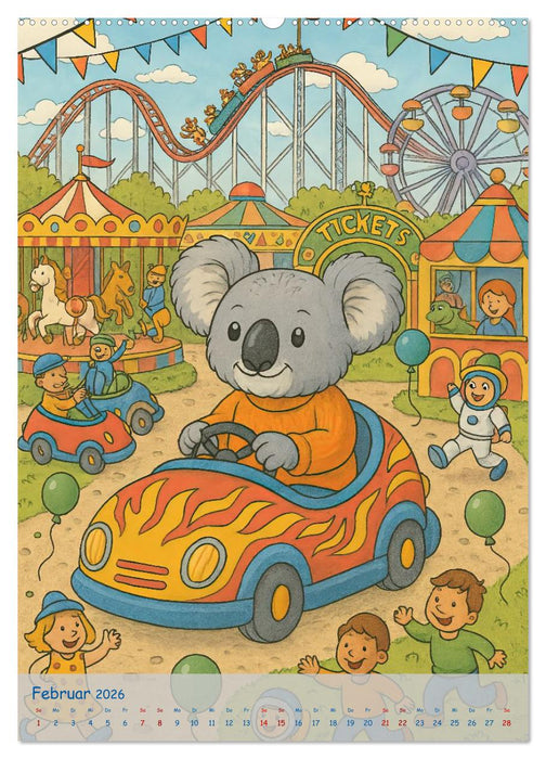 Koalas Wimmelwelt ein Jahr voller Wimmelspass! (CALVENDO Premium Wandkalender 2026)
