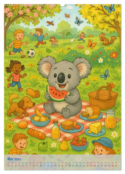 Koalas Wimmelwelt ein Jahr voller Wimmelspass! (CALVENDO Premium Wandkalender 2026)