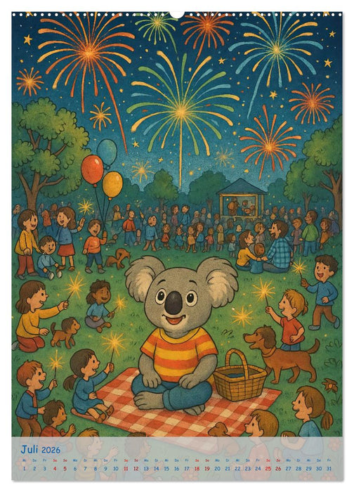 Koalas Wimmelwelt ein Jahr voller Wimmelspass! (CALVENDO Premium Wandkalender 2026)