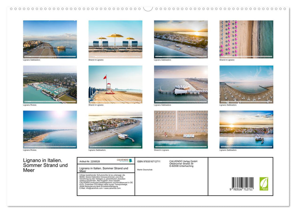 Lignano in Italien. Sommer Strand und Meer (CALVENDO Premium Wandkalender 2026)