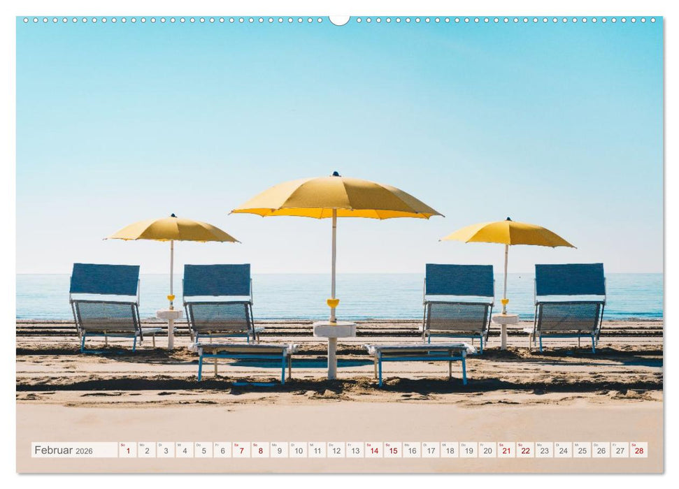 Lignano in Italien. Sommer Strand und Meer (CALVENDO Premium Wandkalender 2026)