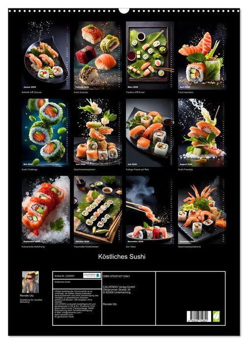 Köstliches Sushi (CALVENDO Wandkalender 2026)