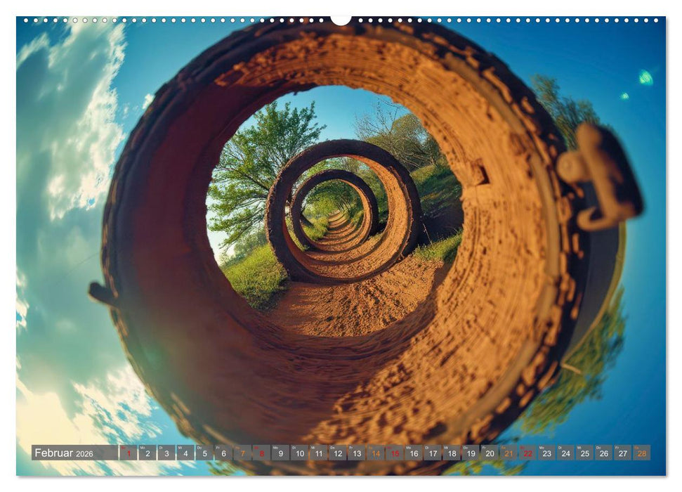 Fisheye Fotografie (CALVENDO Premium Wandkalender 2026)