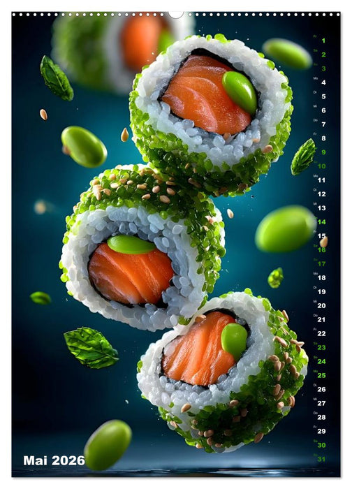 Köstliches Sushi (CALVENDO Premium Wandkalender 2026)