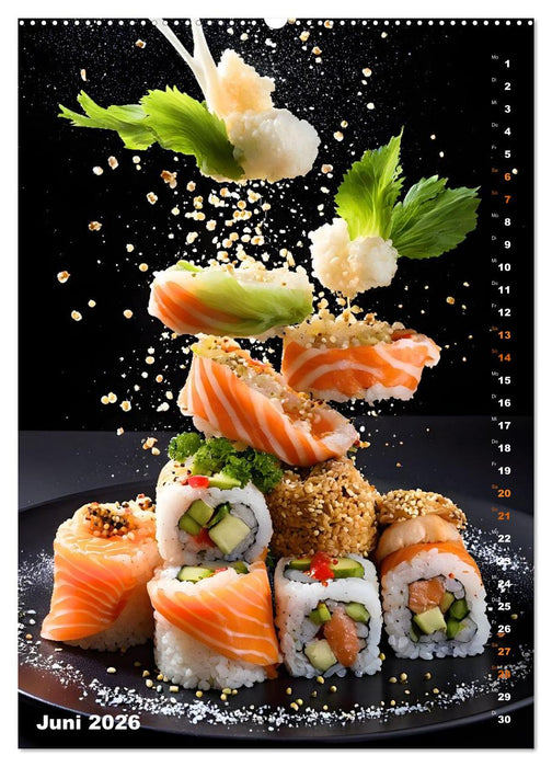 Köstliches Sushi (CALVENDO Premium Wandkalender 2026)