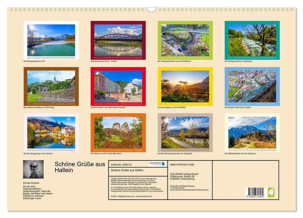 Schöne Grüße aus Hallein (CALVENDO Wandkalender 2026)