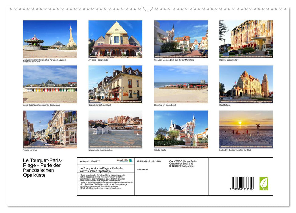 Le Touquet-Paris-Plage - Perle der französischen Opalküste (CALVENDO Premium Wandkalender 2026)