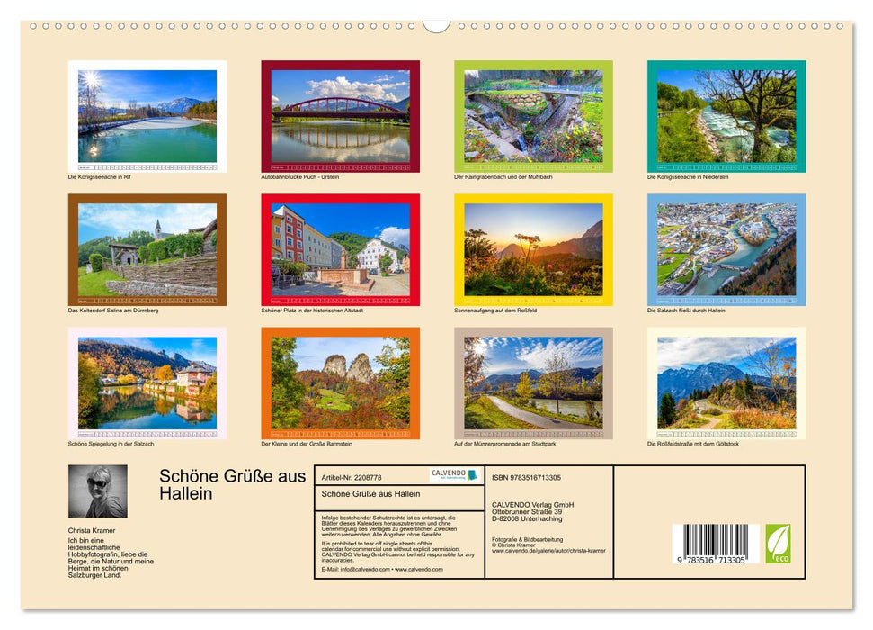 Schöne Grüße aus Hallein (CALVENDO Premium Wandkalender 2026)