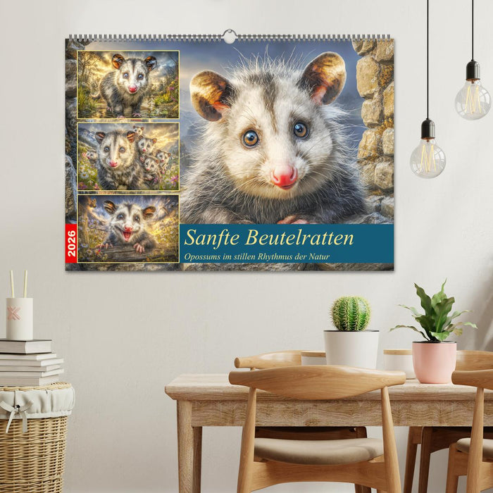 Sanfte Beutelratten. Opossums im stillen Rhythmus der Natur (CALVENDO Wandkalender 2026)