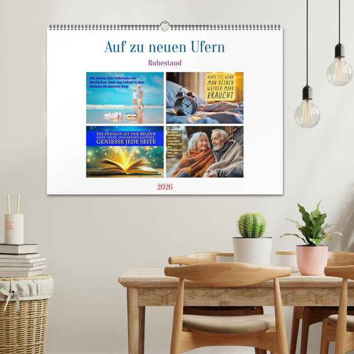 Auf zu neuen Ufern - Ruhestand (CALVENDO Wandkalender 2026)