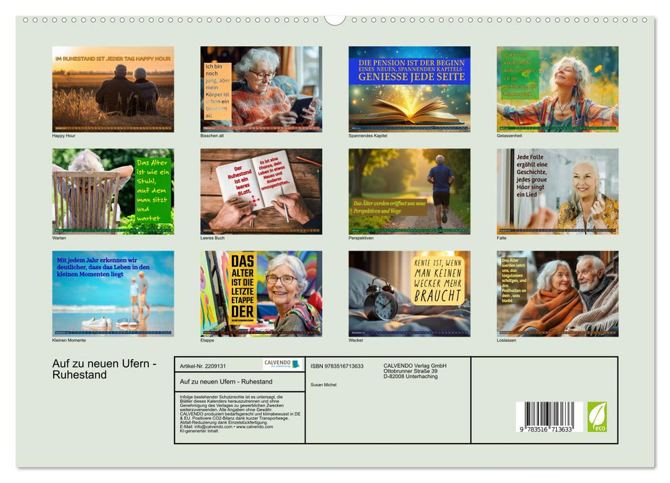 Auf zu neuen Ufern - Ruhestand (CALVENDO Premium Wandkalender 2026)
