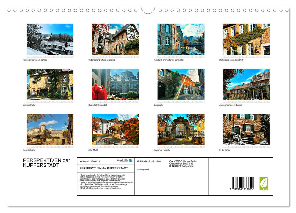 PERSPEKTIVEN der KUPFERSTADT (CALVENDO Wandkalender 2026)