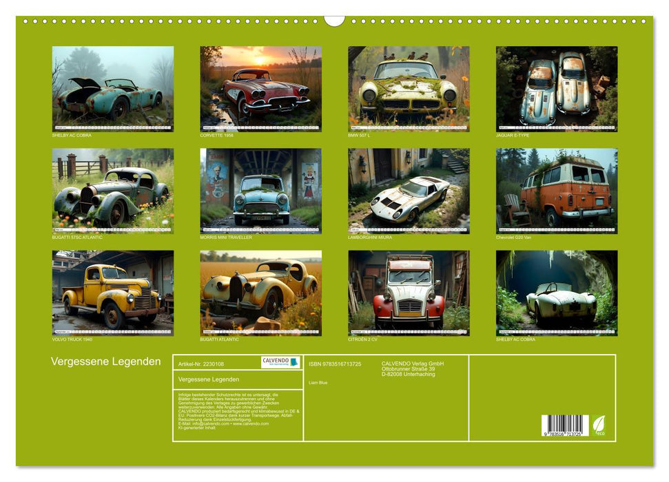 Vergessene Legenden (CALVENDO Wandkalender 2026)