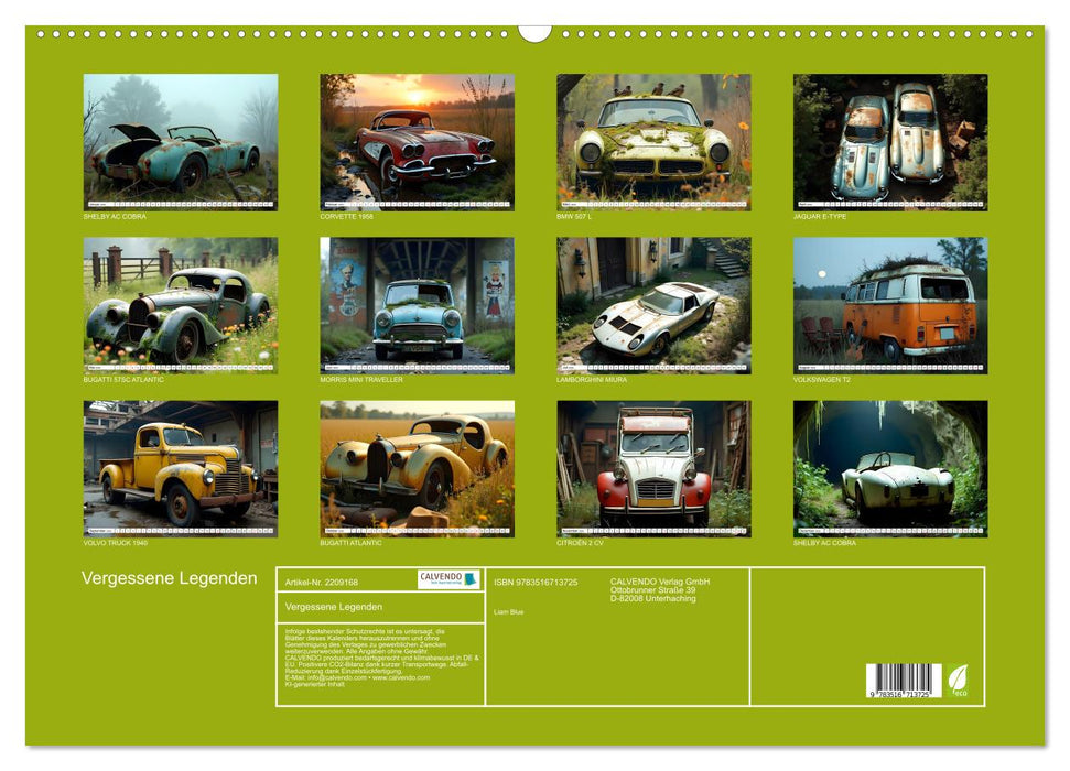 Vergessene Legenden (CALVENDO Wandkalender 2026)