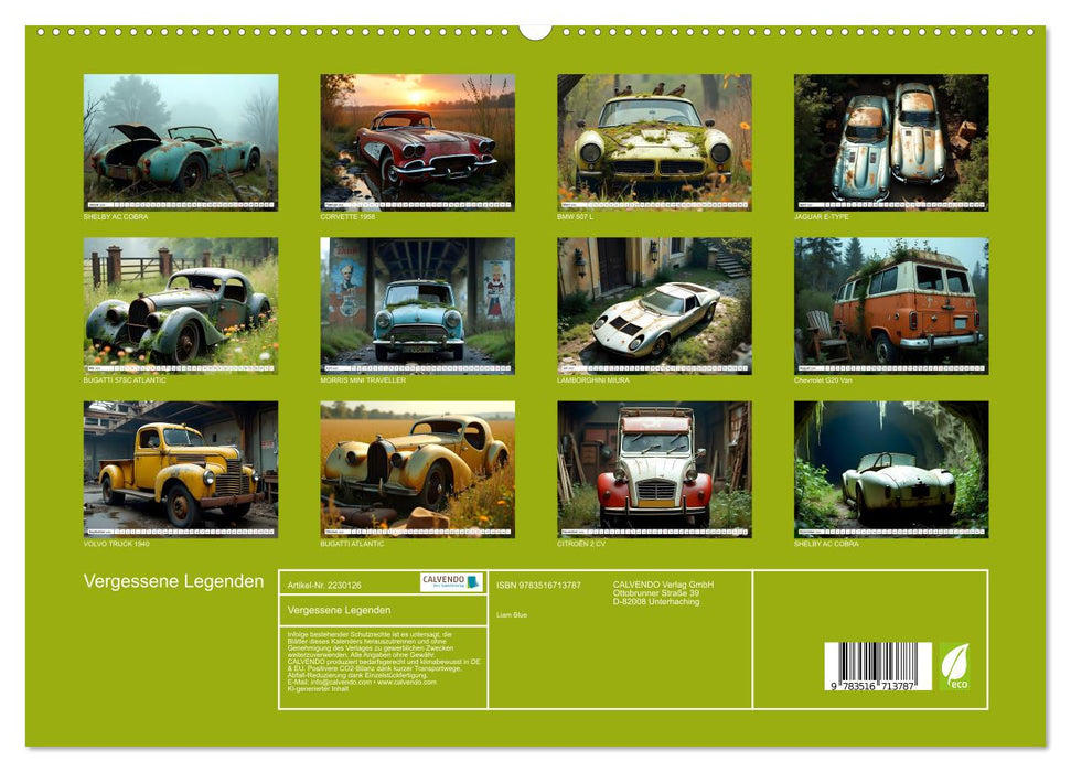 Vergessene Legenden (CALVENDO Premium Wandkalender 2026)