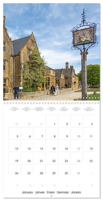 The Cotswolds - Idyllic part of England (CALVENDO Monthly Calendar 2026)