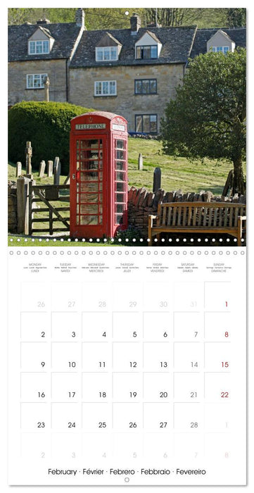 The Cotswolds - Idyllic part of England (CALVENDO Monthly Calendar 2026)
