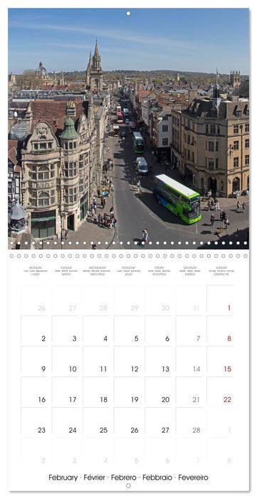 Oxford - City of Dreaming Spires (CALVENDO Monthly Calendar 2026)