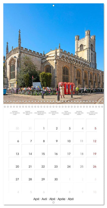Cambridge - Historic city in eastern England (CALVENDO Monthly Calendar 2026)