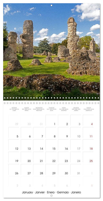 Bury St Edmunds - Historic town in eastern England (CALVENDO Monthly Calendar 2026)